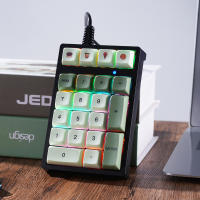 Teclado Numérico Mecánico APAYADO T21 Con Cable Y Luz Multicolor Para Contabilidad Y Finanzas 21 Teclas Mini Estilo Numeric Keyboard - details 1