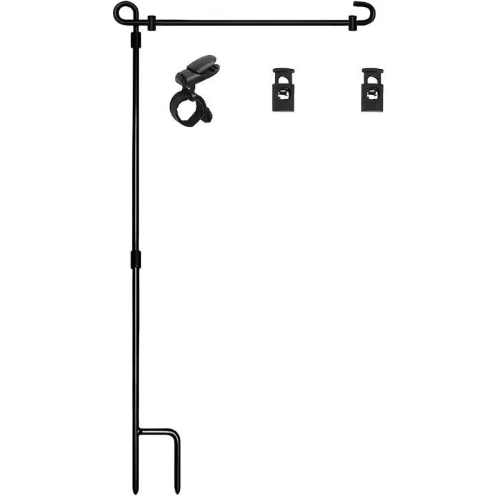 Soporte De Bandera De Jardín Con Clip Y Parachoques Soporte De Bandera De Metal Para Decoración De Jardín VKTECH Origin Mainland China - 1