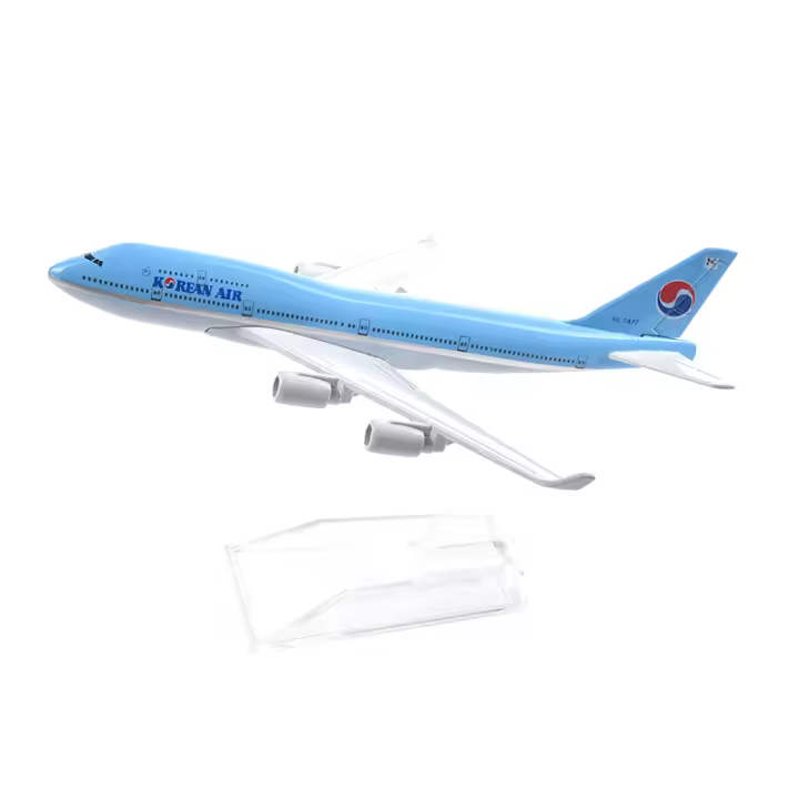 Modelo De Avión Boeing 747 Coreano JASON TUTU 16cm Metal Dieciséis Centímetros Escala 1/400 Sin Batería Para Mayores De 14 Años - 1