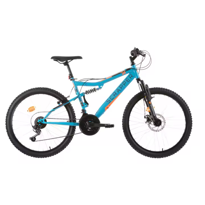 Vitalgym Bicicleta Montaña Doble Suspensión Scrapper 24” Para Niños de 8 a 12 Años Azul 18 velocidades - 1