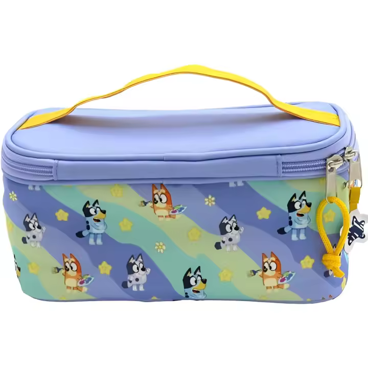 Cyp Brands-bluey, Neceser, Bolsa de Aseo, Complementos, Preescolar, Color Azul, Light Waves, Producto Oficial - 1