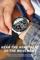 Reloj De Pulsera Deportivo Militar De Lujo Para Hombre Chronógrafo Luminoso Fecha Cuarzo Reloj Popular Masculino BINBOND - details 12