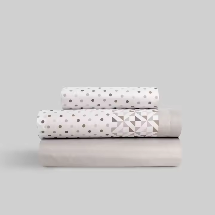 Juego de Sábanas Microfibra Madia Gris - 1