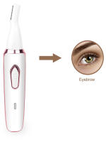 Afeitadora Eléctrica Para Mujer Con Recortador Facial Cuerpo Bikini Nariz Barba Y Cejas Trimmer Recargable De Acero Inoxidable - details 1