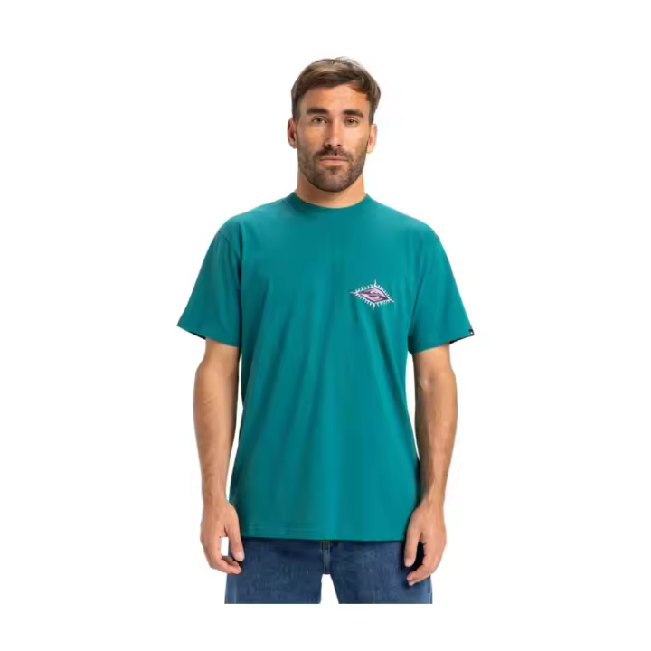 Camisetas marca Quiksilver modelo Eqyzt08046-Bsj0 para hombre en color verde - 1