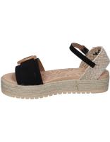 MUSTANG | Sandalias con Plataforma Mustang para mujer – Sandalia Esparto en Color Negro – Sandalia de Plataforma con Cierre de Hebilla – Casual – Tendencia – Modelo 59606 - details 2