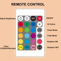 Lámpara Nocturna De Luna LED Creativa En 16 Colores Con Control Táctil Y Rotación 360° Luz Nocturna Para Oficina Y Hogar - details 6