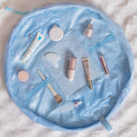 Flamingueo Neceser Mujer Neceser Maquillaje Neceser Viaje Estuche Maquillaje Cierre con Cuerda Ajustable Neceser Grande Makeup Bag - details 5
