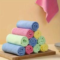 Paños De Microfibra Multifuncionales Ultrafinos 2/5/10 Piezas Absorbentes Sin Manchas Para Cocina Y Baño Ecológicos - details 1