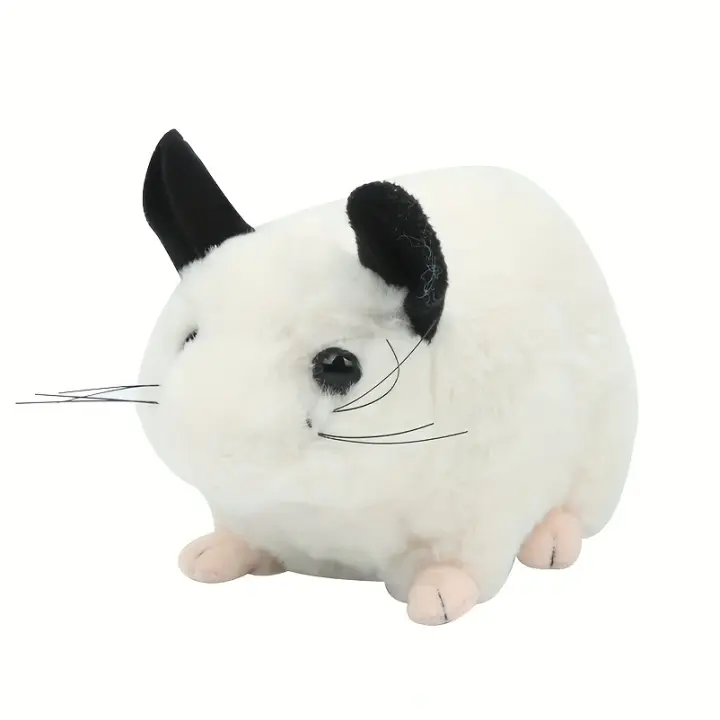Peluche Realista De 25cm De Ratón De Chinchilla Para Niños Juguete De Peluche Decoración De Escritorio Para Niños Regalo Animal De Peluche - 1