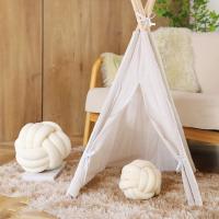 Cojín Decorativo En Forma De Bola De Trenzado Hermoso Cojín De Silla De Plush Suave Para Sala De Estar Estilo Americano - details 7