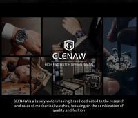 Reloj Mecánico GLENAW Para Hombre Diseño Único Dial De Luna Puntero De Nave Espacial Luminoso Acero Inoxidable 40*41MM Resistente Al Agua Y Shock - details 9