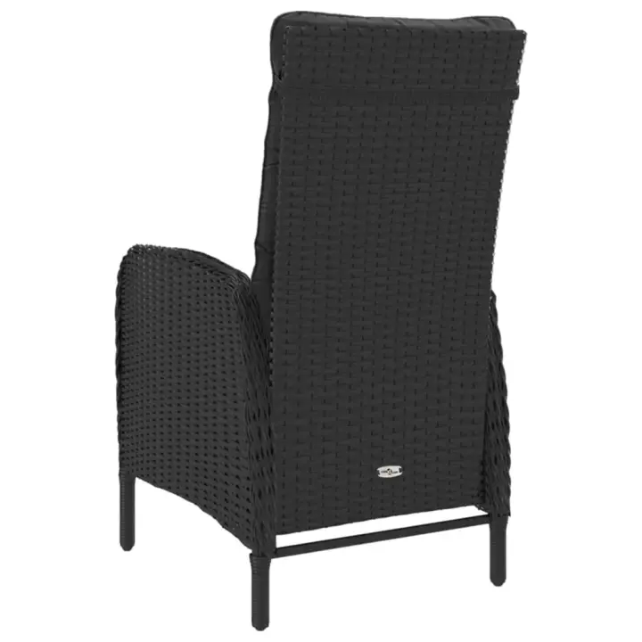 Conjunto de jardín VidaXL 2 sillones reclinables+1 mesita de ratán - 1