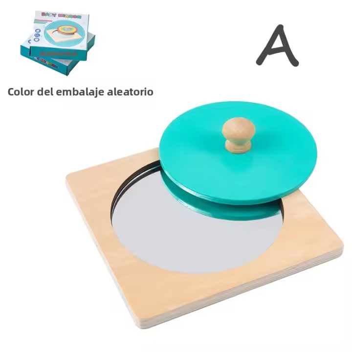 Juguete Educativo Sensorial De Madera Para Niños Montessori Tablero Ocupacional Con Espejo Juguete Para Bebés Y Niños De 3 a 6 Años Regalos Para La Escuela - 1