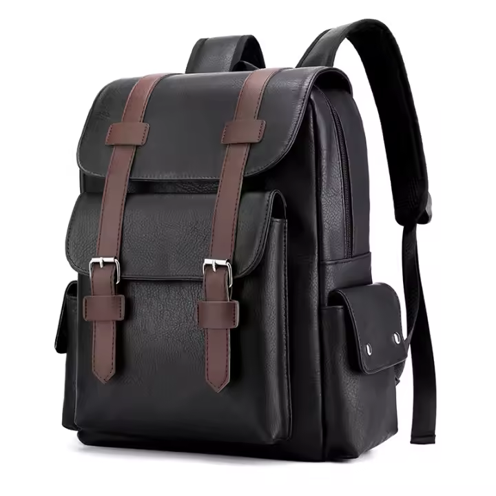 Bolsa de viaje de negocios de cuero PU para hombre, Con múltiples bolsos, capacidad Gran, 1 Pieza, para use Diary - 1