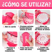 Máquina Brillante para el Pelo con 360 Gemas - Trenzador y Juguete de Moda de Belleza, Regalos para Niñas, Assure Aura - details 1
