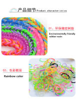 Kit De Hacer Pulseras De Loom Colores Creativos Para Niñas Juguetes De Manualidades DIY Con Cinta De Goma Regalo De Cumpleaños - details 11