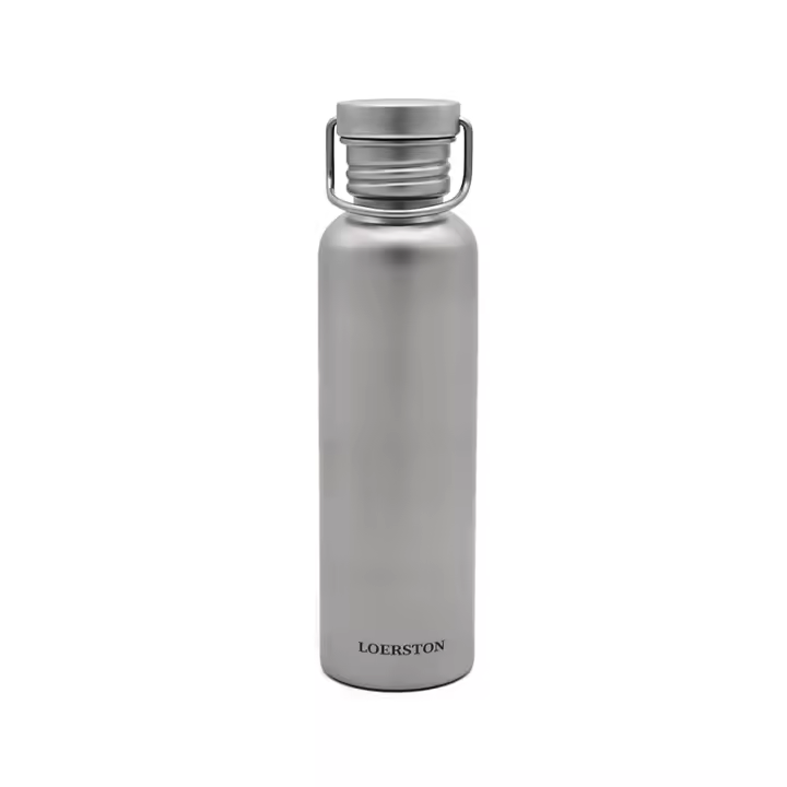 Botella De Agua Para Ciclismo Portátil Deportiva De Titanio Puro Botella De Bebida Reutilizable Para Camping Al Aire Libre Y Turismo - 1