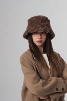 Gorro De Loro De Peluche Con Estampado De Leopardo Para Mujer Gorro De Pescador Redondo Suave Cálido Grueso De Otoño Invierno Para Esquiar - details 6
