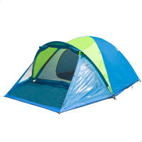 AKTIVE Tienda de campaña con avance,  240x210x130 cm, Tienda de campaña para 3 personas, Incluye piquetas, Varillas fibra de vidrio, Tejido poliéster, Columna de agua 3000 mm, Peso 4,46 kg, Tienda de campaña familiar - details 0