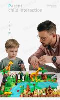 Juguetes De Bloques Compatibles MOC Zoo Animales Para Niños Regalo Montessori Set De Bloques Clásicos Ciudad Amigos Animales Salvajes Bloques De Construcción Para Niñas Y Niños - details 5