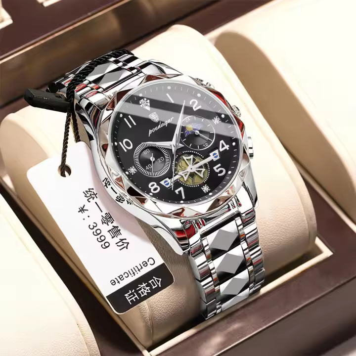 Reloj de cuarzo multifuncional para hombre, nuevo, resistente al agua, luminoso y de moda. - 1