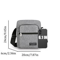 Bolso Cruzado Deportivo Resistente Al Desgaste Para Hombres Y Mujeres Con Correa Ajustable Y Multibolsillos Ideal Para Viajes Y Comunicación - details 0