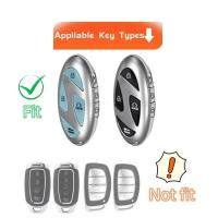 Cubierta Para Llave De Coche Hyundai Ioniq 6 Grandeur GN7 KONA 2023 2024 Funda Protectora Para Llave Inteligente Remota - details 0