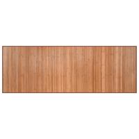 vidaXL Alfombra rectangular bambú 70x200 cm Color Negro,  Natural,  Marrón y mas Alfombras de área  Alfombra de Piso para Sala de Estar Dormitorio Habitación Salón - details 1