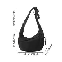 Bolso Bandolera De Lona Casual Para Mujer Y Hombre Capacidad Grande Negro Blanco Rojo Bolsa De Hombro Para Viaje Y Compras - details 1
