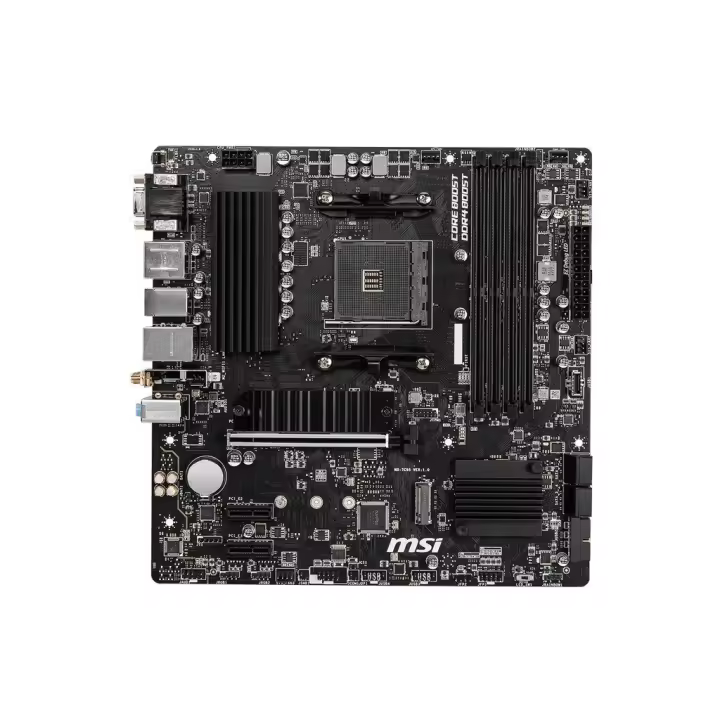 MSI - Placa Base B550M PRO-VDH WIFI 911-7C95-008 para PC con socket AM4, compatible con procesadores AMD Ryzen 3.ª generación, 4 ranuras DDR4 hasta 128 GB, Wi-Fi 5 y Bluetooth 4.2 - 1