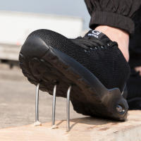 Botas De Trabajo Con Almohadilla De Aire Para Hombres Zapatos De Seguridad Transpirables Antisísmicos Con Punta De Acero Protección Contra Puntas - details 3