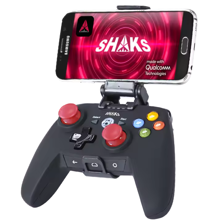 SHAKS S2b Blackstorm. Gamepad Inalámbrico Alimentado por Qualcomm. Diseño en colaboración con Blacknut. Ultra baja latencia para una amplia gama de dispositivos (Android, Windows, iOS) y principales servicios de streaming (Stadia, X-Cloud, G-Force) - 1