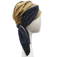 Turbante mujer SMOOTH CAMEL GOLD - Carebell Headwear - Tejido de ALGODÓN - Alopecia y oncología - details 2