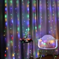 1 Pack De Luces De Cobre LED 2x2M Para Ventanas Con 20 Clips Y Luz De Batería Para Decoración De Fiesta Navidad Y Bodas - details 10