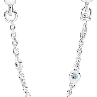 Pandora Moments Cadena de seuridad y clips en Plata DE LA - 1