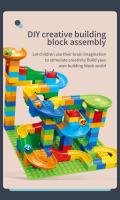 Juguetes De Bloques Creativos Para Niños DIY Con Carreras De Mármol Laberinto De Bolas Interacción Padres-Hijos Bloques De Construcción Subtamaño MEIZHI - details 2