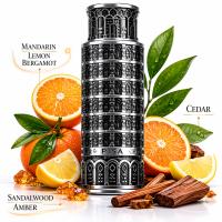 Pisa Lattafa Set Regalo Hombre | Eau de Parfum 100 ml + EDP 20 ml + Perfumed Spray 200 ml | Perfume Aromático Frutal 2024 | Notas de Mandarina, Limón y Bergamota | Fondo de Sándalo y Ámbar - details 2