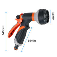 Pistola De Rociador De Jardín Con 8 Modos De Roce Alta Presión Herramienta Para Riego De Césped Limpieza De Coche Ajustable - details 8