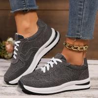 Zapatillas De Lona Para Mujer 2024 Moda Sin Cordones Suela Baja Color Sólido Casual Zapatos Vulcánicos Talla Grande Zapatillas Mujer - details 6