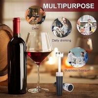 Tapa De Vino Reutilizable Con Bomba De Vacío Incorporada SUNFILI Sellador De Botella De Vidrio Silicona Antirotura Ahorro De Vino - details 3