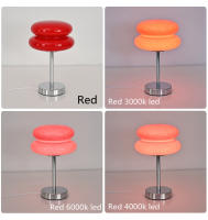 Lámpara De Mesa De Vidrio Macaron Con Iluminación Dimmable Tricolor Protección Para Los Ojos Para Decoración De Dormitorio Y Sala De Estar Moderno - details 10