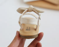 Sandalias De Niña Con Lazo Y Tejido Suave Estilo Bohemio Clásico De Verano Antideslizantes Tobilleras Abiertas Para Niños - details 5