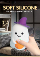 Lámpara De Silicona Suave Para Halloween Decoración De Ambiente De Habitación Fantasma Demonio Kiwi Bird Mago Luz Nocturna LED Recargable Forma De Calabaza - details 35