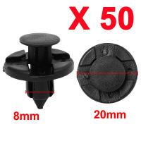 Set De 50 Clips De Fijación Para Coche De Tipo Push 8mm Retenedores De Remaches De Plástico Para Nissan Livina TIIDA Sylphy - details 11