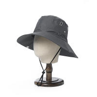 Sombrero De Pescar De Hombre Para Verano Resistente Al Sol Con Gran Alas Sombreros De Pescar Al Aire Libre Transpirables Y Anti UV - details 5