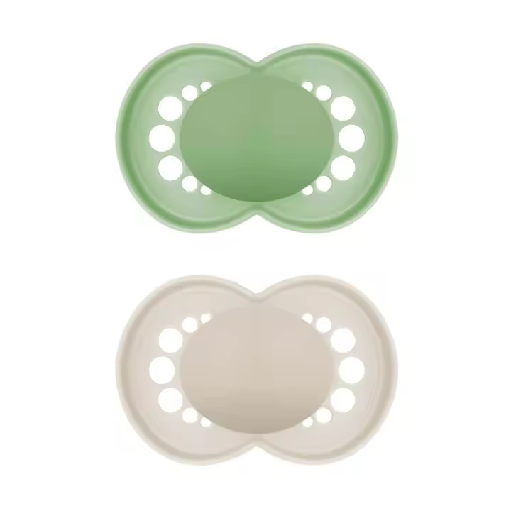 Mam Original Pure Chupete Silicona +6 Meses 2 Unidades Color Neutro - 1