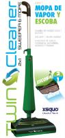 Limpiadora de vapor 2 en 1 barredora y fregona, mopa eléctrica 1300w Twin Cleaner XSQUO Useful Tech - details 0
