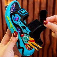 Zapatillas De Tobillo Abierto Para Niños Con Diseño Anime Respirables Y Resistentes Al Desgaste Para Todas Las Estaciones Perfectas Para Uso Casual - details 10