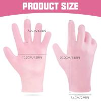 2 Pares De Guantes Y Calcetines Hidratantes Para Cuidado De Manos Y Pies Con Callos Anti-Derrapantes Gel De Silicona Herramientas De Manicura Para Piel Seca Y Agrietada - details 3